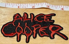 ROCK n ROLL METAL PUNK ROCK BANDS Embroidered Iron-On Patch Alice Cooper