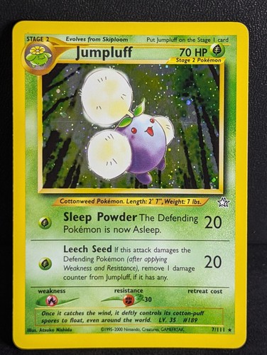 Pokemon TCG - Jumpluff Neo Genesis 7/111 Holo Rare NM- - 第 1/3 張圖片