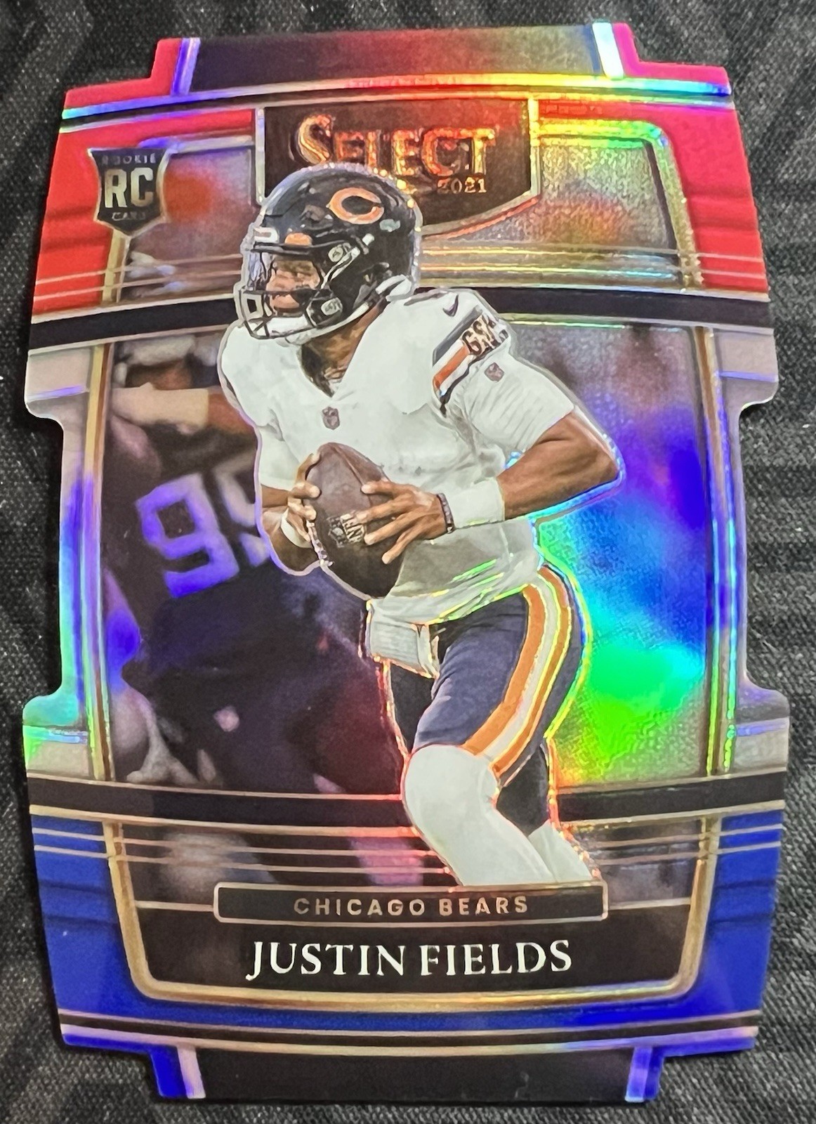 2021 Select JUSTIN FIELDS Concourse Rookie #50 Red & Blue Prizm Die-Cut RC Jets