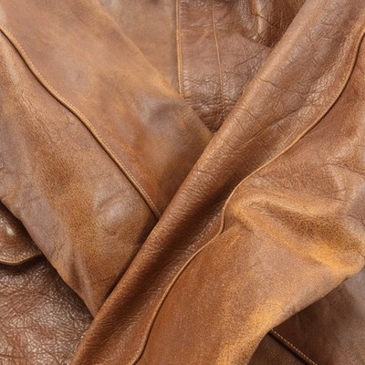 Buzz Rickson's A2 JA Dubow Leather Flight Jacket Brown Sz 38 Used