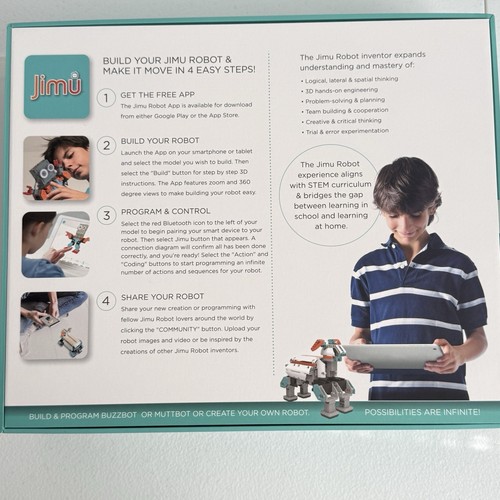 JIMU ROBOT BuzzBot & MuttBott - App Enabled STEM Learning Robotic Kit SEALED - Picture 10 of 13