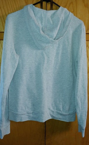 Calvin Klein Gray 100% cotton V neck pullover sweater Men's Small with hood - Picture 2 of 3