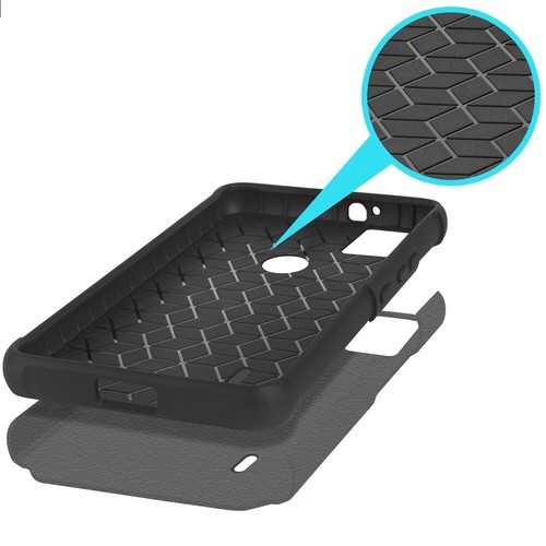 Funda rígida híbrida para teléfono Cricket Icon 5/AT&T Motivate 4 + vidrio templado - Imagen 74 de 77