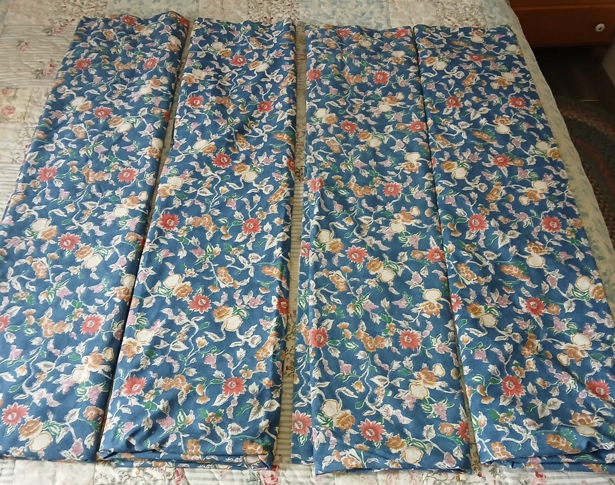 Ralph Lauren Blue Floral Window Curtains & Drapes for sale | eBay