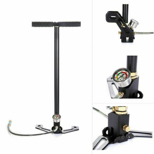 Airgun Rifle Filling Stirrup High Pressure Hand Pump 3 Stage PCP Cylinder Pistol - Picture 4 of 12