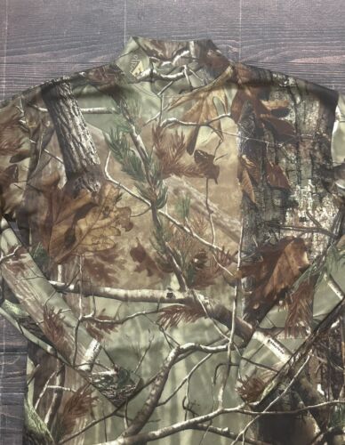 Realtree Talent Sport Camo Shirt Men M Timber Camouflage Scent Check Made In USA - Picture 4 of 7