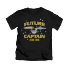 STAR TREK FUTURE CAPTAIN Licensed Toddler & Boy Tee Shirt 2T 3T 4T 4 5-6 7
