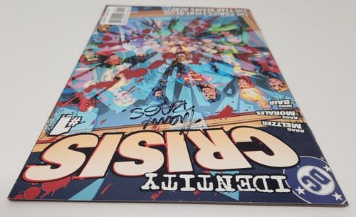 IDENTITY CRISIS 1 SIGNED 3rd Printing Variant RAGS MORALES 2004 KEY DC Comic - Picture 7 of 11