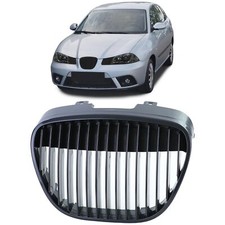 Kühlergrill ohne Emblem für Seat Ibiza Cordoba 6L ab 2002-2009 Schwarz Gitter
