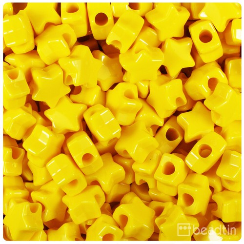 BeadTin Opaque 13mm Star Pony Beads (250pcs) - Color choice - Picture 7 of 31