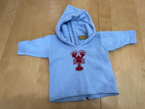 CLAUCE HUMMER KAPUZENPULLOVER JUNGEN GR. 6M REISSVERSCHLUSS HINTEN