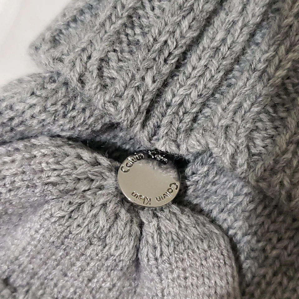 Guantes convertibles grises Calvin Klein sin dedos pantalla táctil para mensajes de texto nuevos con etiquetas Foto 2 de 4