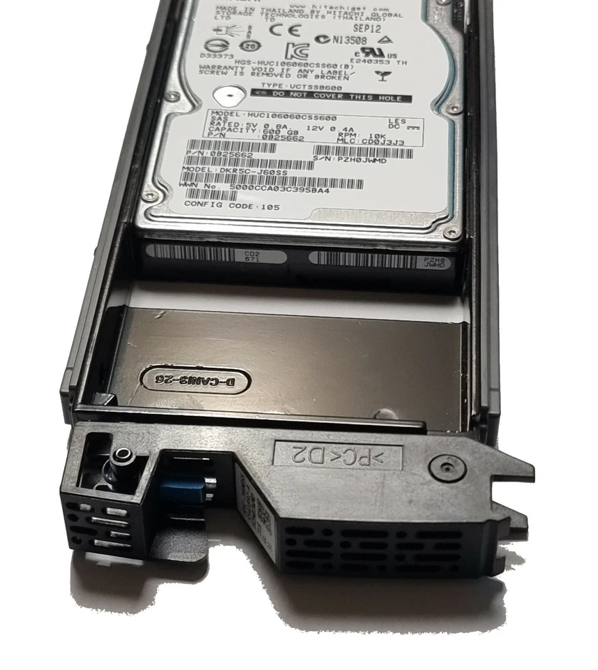 600GB Hitachi HUC106060CSS600 SAS 10K 0B25662 DKR5C-J60SS Caddy Tray HP VSP - Bild 2 von 3