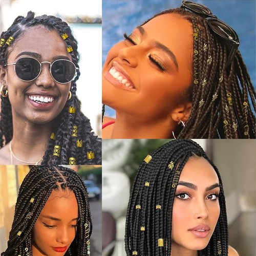 220 PCS Hair Beads for Women Braids Loc Jewelry for Hair Braids Dread - Picture 5 of 7