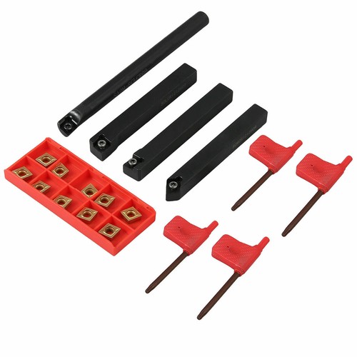 4Set of 12mm Shank Metal CNC Lathe Turning Tool Boring Bar With Carbide Inserts - Picture 2 of 12