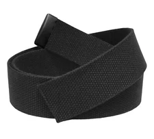 Build A Belt Replacement 1.25" Wide Canvas Web Belt With A Black Tip