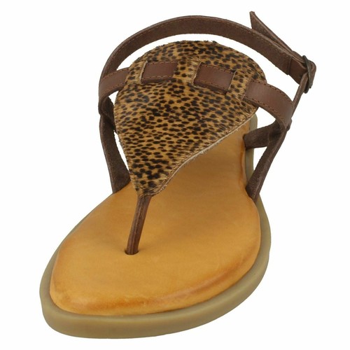 Sandalias Casual De Dedo Para Mujer De Cuero Colección 'F00228' - Imagen 12 de 31