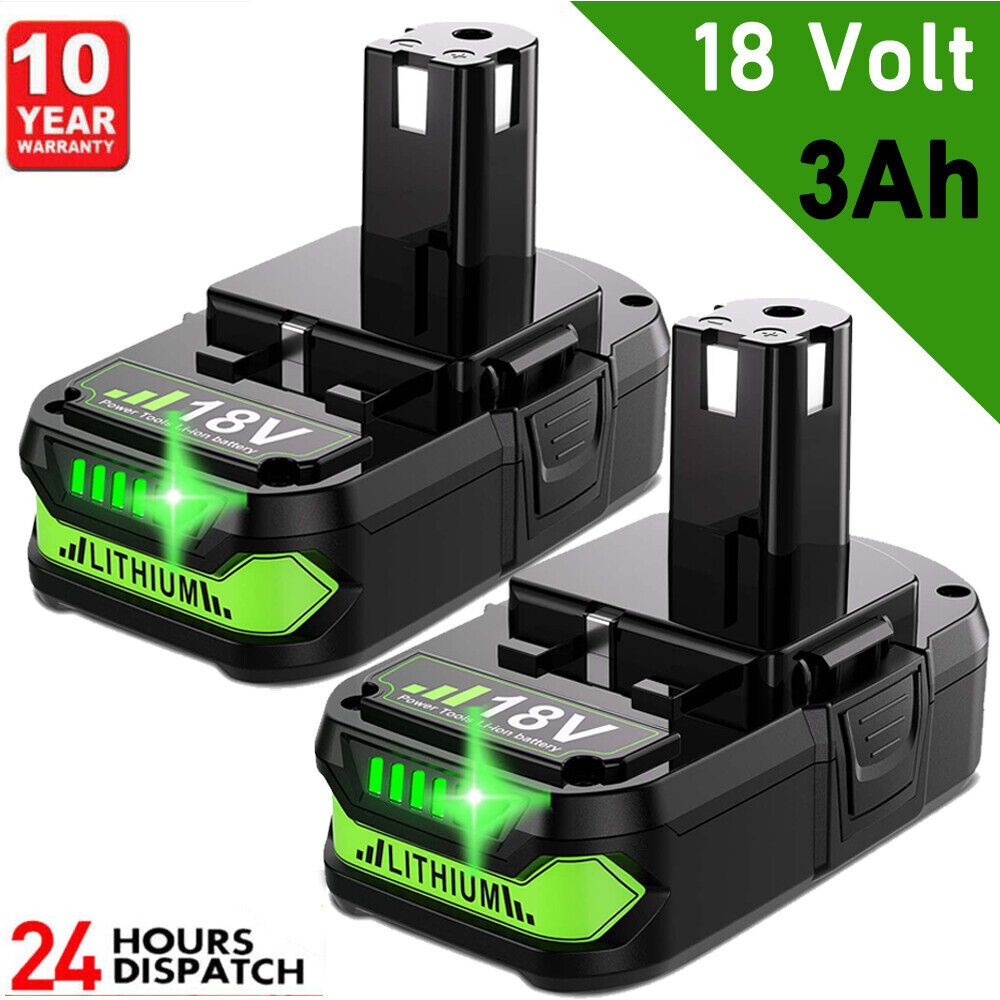 3.0Ah For RYOBI 18V Battery One Plus High Capacity P108 Lithium Ion P107 P102