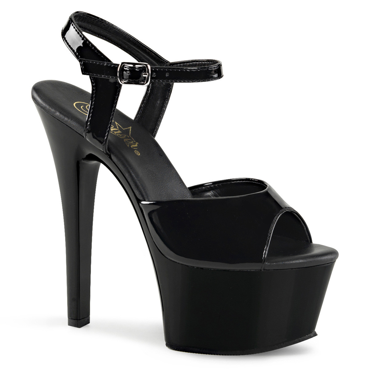 Sandali Tacco 15 e Plateau schwarz Brillante Pleaser ASPIRE-609 Sandali Tacco 15 e Plateau schwarz Brillante Pleaser ASPIRE-609