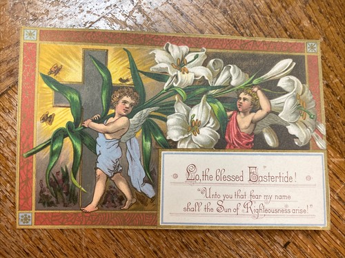 2 Stück: Schöne grafische viktorianische religiöse Sammelkarten - Bild 2 von 5