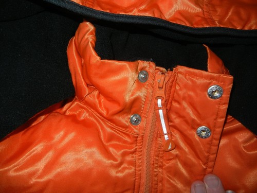NAUTICA Orange Heavy Warm INSULATED WINTER JACKET Poly-Puffer Ski Coat YOUTH S 8 - Picture 4 of 9