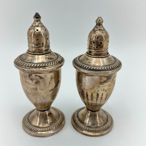Vintage Duchin Sterlingsilber gewichtetes Glas ausgekleidet Salz oder Pfefferstreuer Küche 4" - Bild 2 von 6
