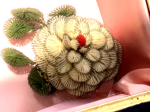 Victorian Antique Wool Mourning Wreath Oddities Framed Funeral Wreath (SH) - Picture 7 of 17