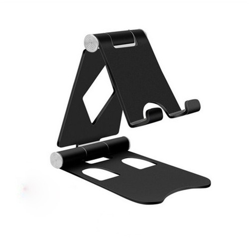 Universal Stand Phone Holder Desk Swivel Folding Mobile Adjustable Aluminium - Zdjęcie 5 z 12