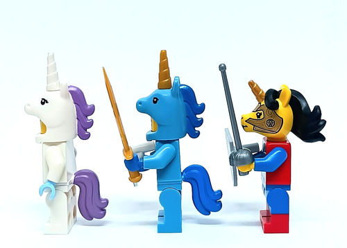 Lego 3 Unicorni Serie 13 18 & BAM Castello Rampaging Lion Knights Minifigures - Foto 4 di 4