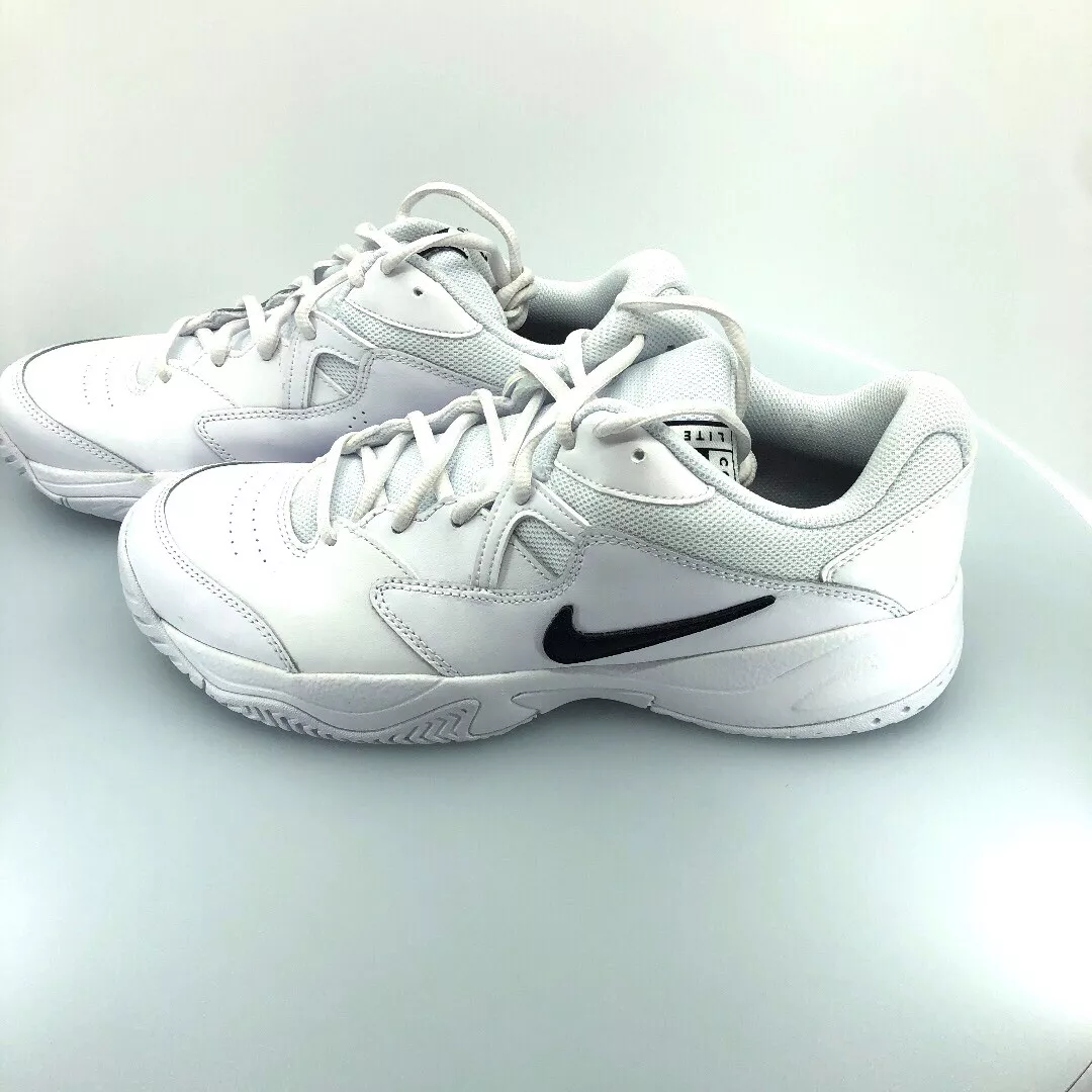  NIKE Men's Nike Court Lite 2 Shoe, white/black - white, 8.5  Regular US