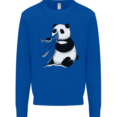 A Funny Panda Bear Mens Sweatshirt Jumper - Picture 9 of 27