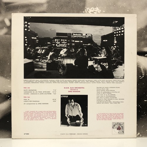 D.o.m. Alia Orchestra / Dino Mariani – Inventions LP EX-/EX/EX+ 1983 Bull LP0004 - Picture 2 of 2