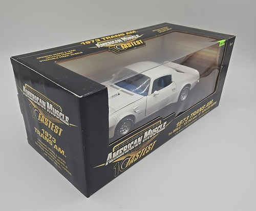 ERTL American Muscle 10 Fastest 1/18 Diecast White 1973 Pontiac Trans AM NITB - Picture 3 of 8