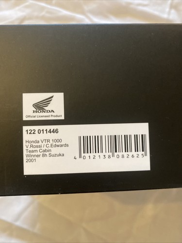 MINICHAMPS 1/12 HONDA VTR 1000 SUZUKA 2001 VALENTINO ROSSI & EDWARDS MOTORCYCLE - Picture 8 of 19