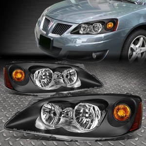 For 05 10 Pontiac G6 Pair Black Housing Amber Side Corner Headlight Image Is Loading For 05 10 Pontiac G6 Pair Black Housing
