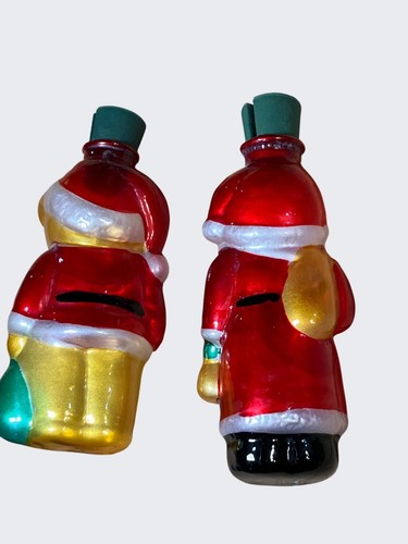 Avon Gift Collection Glass Light Covers Teddy Bear & Santa - Picture 8 of 9