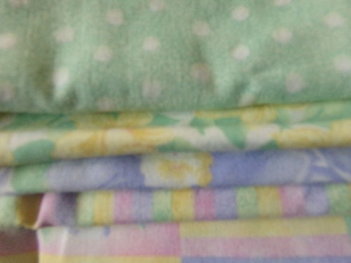 TULIPS DAFFODIL Flowers DOTS Stripe OAKHURST Cotton FABRIC U-Pick 1/2 yd BTHY - Picture 2 of 16
