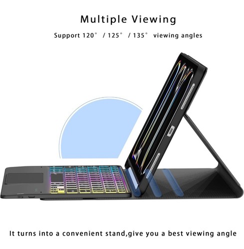 🌻Tastatur Hülle iPad Pro 11.0 Zoll M4 2024 Hintergrundbeleuchtung Trackpad - Bild 4 von 6