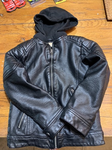 faux leather child jacket roebuck & co sm size 8 Winter Coat - Picture 2 of 10