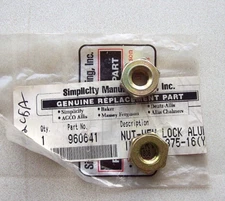 Simplicity 960641 Lock Nut ~ Quantity of 2 ~ Free Shipping