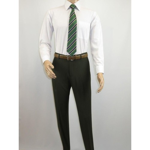 Hombres RENOIR Traje Separates Sólido 2 Botones Negocios Formal Calce Ajustado 201-10 Oliva - Imagen 11 de 39