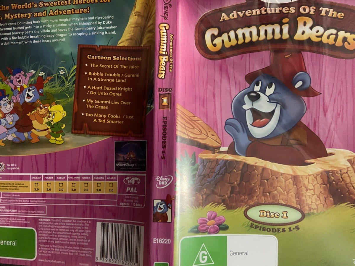 Adventures Of The Gummi Bears Volume 1 region 4 DVD (Disney