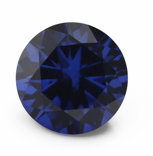 Zafiro sintético redondo corte fino AAA piedras preciosas sueltas para hacer todo tipo de joyas - Imagen 9 de 16