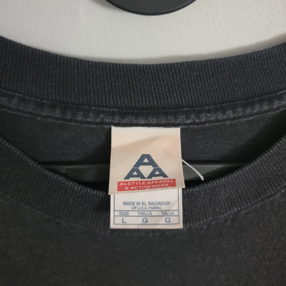 Camiseta De Colección Y2K Akatsuki Cloud Naruto Anime Negra AAA Grande Dibujos Animados Promo Foto 3 de 4