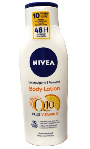 19,50€/L - 6x Nivea BodyLotion Verstevigend (Firming) Q10 + Vitamin C - 400ml - Bild 1 von 2