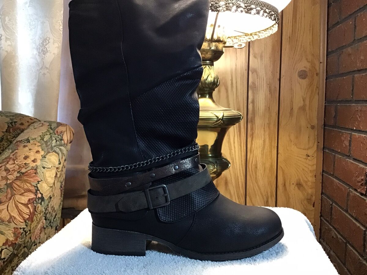 Women s Jelly Pop Boots Size 7 M Black Very Nice eBay