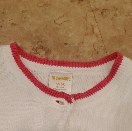 2 Girls Gymboree cardigan sweater lot size XS 4 - Picture 3 of 4