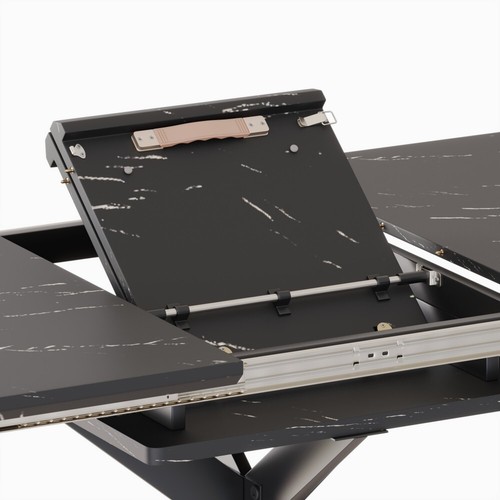 Modern 62.4" Expandable 78.2" Rectangle Dining Table Set w/ 8 Chairs Dining Room - Picture 91 of 102