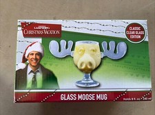 National Lampoons Moose Mug Christmas Vacation Glass Novelty Mug 🧨New!!