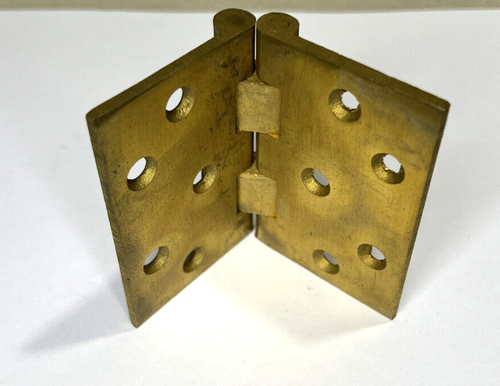 Brass 180 Drop Leaf Hinge 4” X 3” Solid Brass - Picture 4 of 7